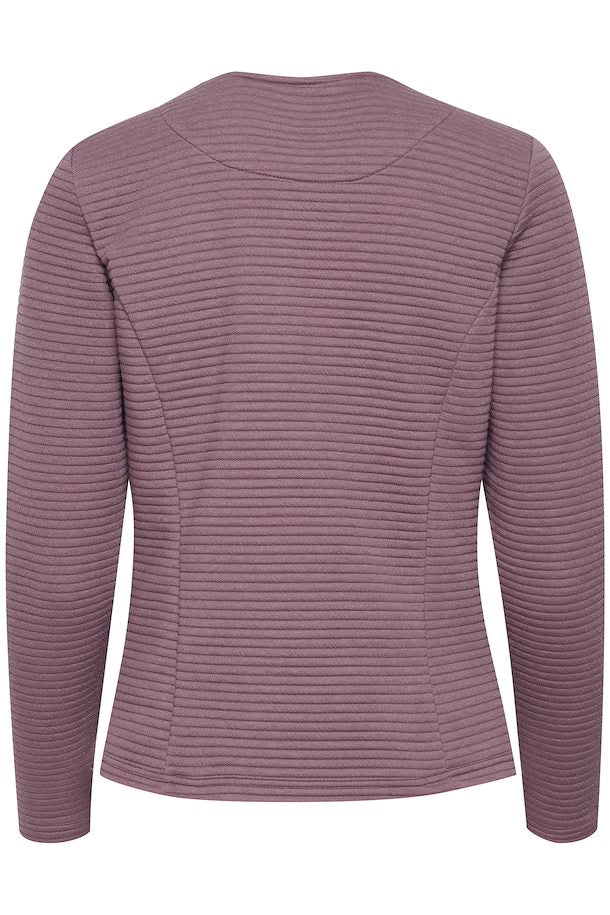 0999- Plum Zip Cardigan - Fransa