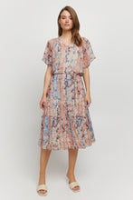 Load image into Gallery viewer, 0620- Salmon/Blush Mix Print Dress- Fransa