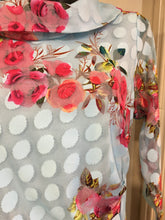 Load image into Gallery viewer, Via Veneto Sky Blue Print Dress