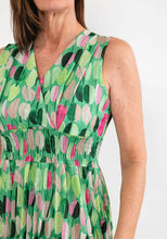 Load image into Gallery viewer, 922180-Green/Pink Print Dress - Deck