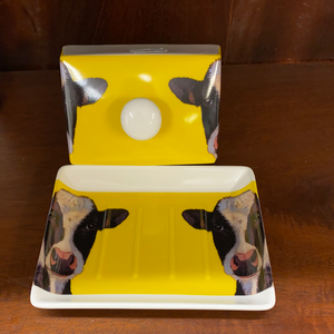 Brigid Shelly Cow Butter Dish - Fionnuala (Yellow)