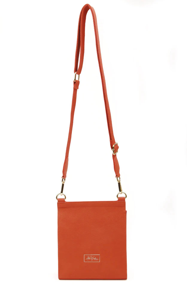 5686- Orange Bloomsbury Crossbody Bag - Alice Wheeler
