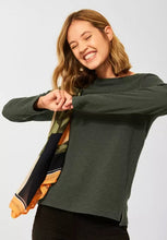 Load image into Gallery viewer, 317460- Olive Waffle Jumper- Cecil