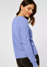 Load image into Gallery viewer, 301708- Blue Fisherman’s Rib Jumper- Street One