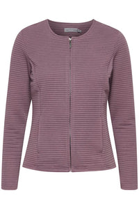 0999- Plum Zip Cardigan - Fransa