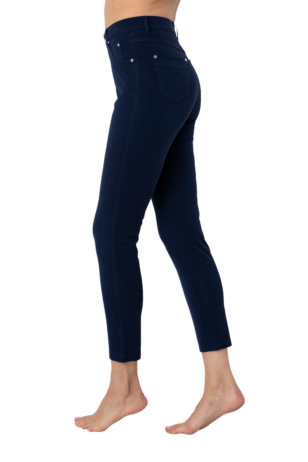 2400- 7/8 Navy Jeans - Marble