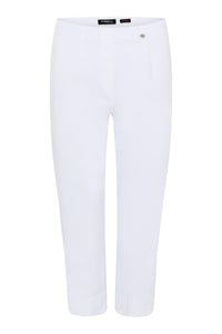 51664- White Denim Crop Trouser - Robell