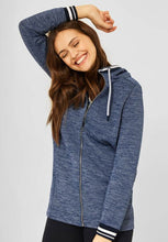 Load image into Gallery viewer, 253358- Cecil Long Hooded Jacket - Deep Blue