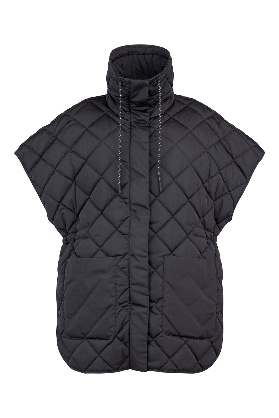 510-Black Quilted Waistcoat - Frandsen