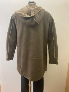 1316- Hooded Jacket Malt brown-Fransa