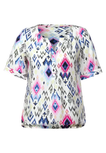 Load image into Gallery viewer, 343262- Aztec Printed Blouse- Cecil