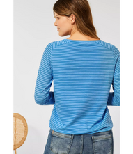 Load image into Gallery viewer, 947 Cecil Blue Stripe Top