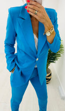 Load image into Gallery viewer, Blue Trouser Suit- Kyla