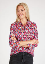 Load image into Gallery viewer, 123358- Pink/Orange Print Collar Top - Rabe