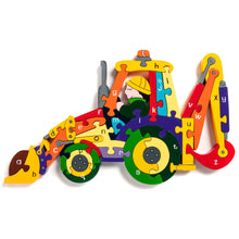 Load image into Gallery viewer, Alphabet Backhoe - Alphabet Jigsaws