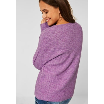 301636- Soft knit Jumper Lilac - Cecil