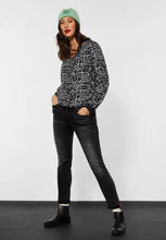 Load image into Gallery viewer, 343604- Black Printed V-neck Blouse - Street One