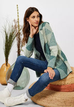 Load image into Gallery viewer, 253476- Green Jacquard Hoody Cardigan - Cecil