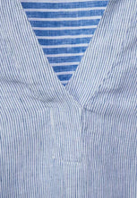 Load image into Gallery viewer, 343052- Stripe Linen Shirt with Collar- Cecil