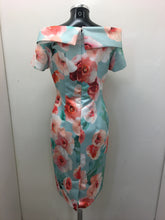 Load image into Gallery viewer, Coral/ Mint Rose Print Dress - Kate Cooper
