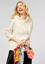 Load image into Gallery viewer, 317802- White/Cream Soft Hoodie- Street One