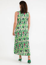 Load image into Gallery viewer, 922180-Green/Pink Print Dress - Deck