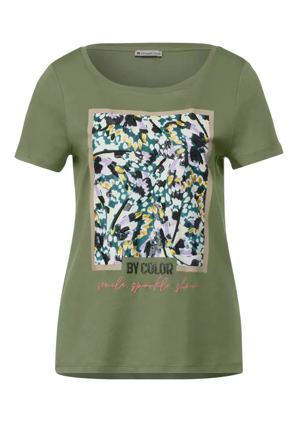 317597- Multicolour Print T-Shirtx Street One
