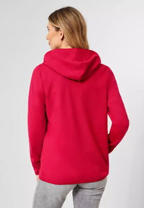 253410- Red Zip Hoody -  Cecil