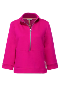 301850- Powerful Pink Short Sleeve Pullover - Street One