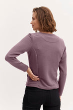 Load image into Gallery viewer, 0999- Plum Zip Cardigan - Fransa