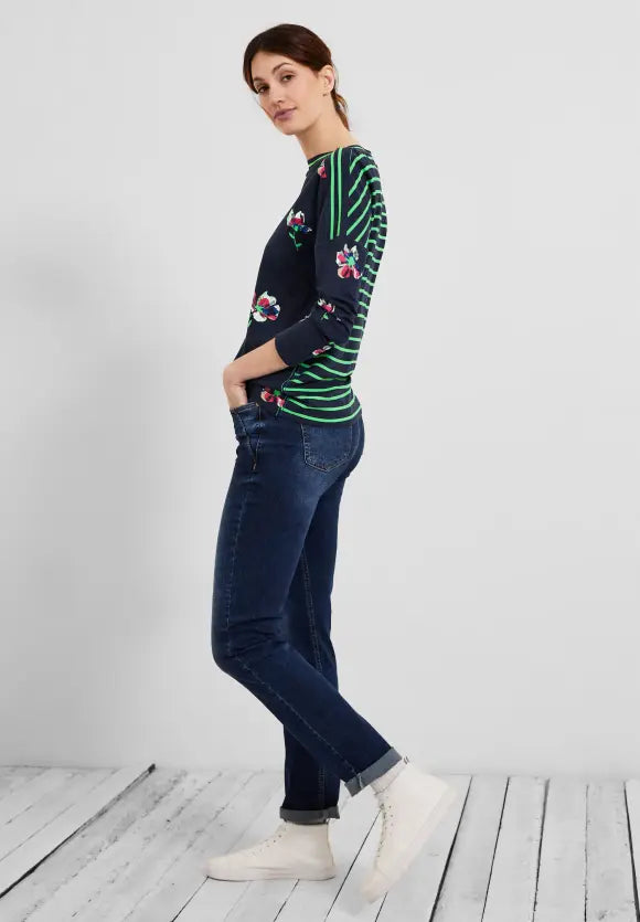 319222- Print Sweatshirt- Cecil