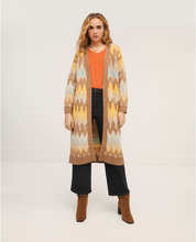 Load image into Gallery viewer, 433- Mustard Mix Cardigan - Surkana