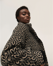 Load image into Gallery viewer, 421- Black &amp; Cream Coat - Surkana