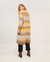 Load image into Gallery viewer, 433- Mustard Mix Cardigan - Surkana