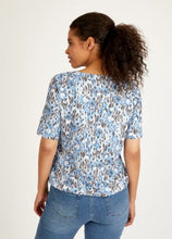 Load image into Gallery viewer, 112363- Blue Print T-shirt- Rabe
