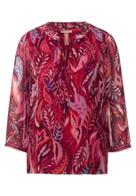 Load image into Gallery viewer, 343289- Printed Cherry Red Blouse - Street one