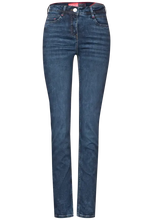 Load image into Gallery viewer, 376173- Toronto Dark Blue Washed Jeans- Cecil
