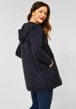 Load image into Gallery viewer, 211532- Longline Navy Bomber Jacket- Street One