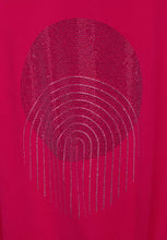 Load image into Gallery viewer, 318037-Red T-Shirt with stone detail Street One
