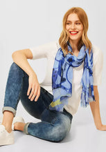 Load image into Gallery viewer, 571849- Blue Marble Print Scarf - Street One