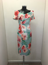 Load image into Gallery viewer, Coral/ Mint Rose Print Dress - Kate Cooper