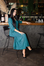 Load image into Gallery viewer, Teal Positano Midi Dress - Kate &amp; Pippa