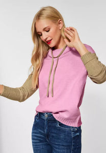302027-pink and sand pullover- Street One