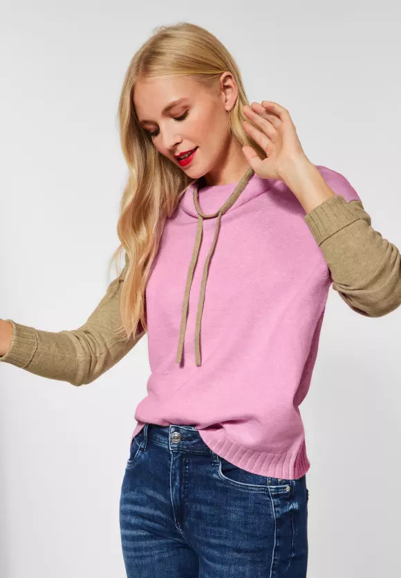302027-pink and sand pullover- Street One