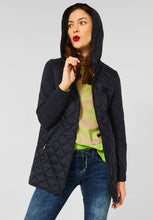 Load image into Gallery viewer, 211532- Longline Navy Bomber Jacket- Street One