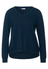 Load image into Gallery viewer, 318783- Navy V Neck Jumper - Street One