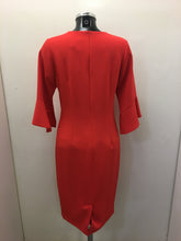 Load image into Gallery viewer, V/Neck Bell SleeveRed Dress- Avalon