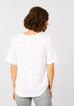 Load image into Gallery viewer, 343050- White Linen Blouse - Cecil