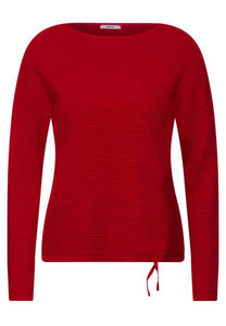 301785-Cherry Red Pullover - Cecil