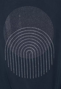 318037-Navy T-Shirt with stone detail - Street One